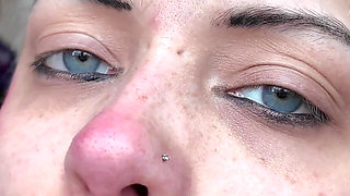 Nose Fetish Fucking with Dildo