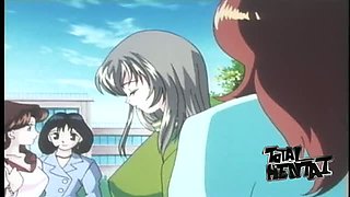 Cute looking big eyed hentai nympho gets fucked missionary style