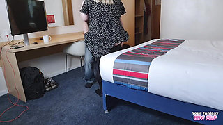 Cuck Husband Watches and Masturbates as My Lover Fucks Me in Hotel Room (mature BBW Big Boobs Cheating Wife)