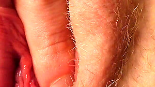 Playing with My Big Labia Pussy Lips