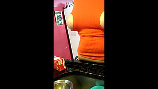 Stepmom Washing Dishes in a Different Way, and My Stepsister Giving Me in the Room