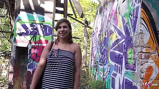 GERMAN SCOUT - TURKISH MATURE Farah in ROUGH AMATEUR FUCK AT CASTING