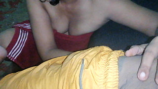 Desi Maid Being Husband's Shower Partner Under Wife's Nose