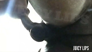 Juicy Lips Slurps His Dick so Sloppy He Nut!!! in Her Mouth