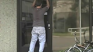 Fuck me in my office! Office strap-on couch sex with lesbian co-workers