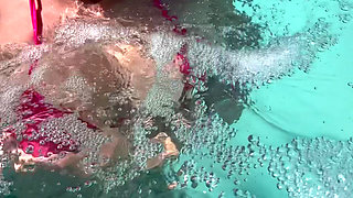 Artemisia Love Showing Her Perfect Tits in a Micro Bikini Underwater