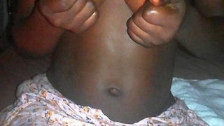 Hot Amature Homemade  African  Ebony Oiled Teen Big Tits Dancing Sexy Body  POV