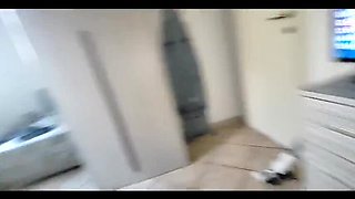 Amateur Brunette MILF Birthday Present - Big Ass Doggy Style & Huge Cock Orgasm