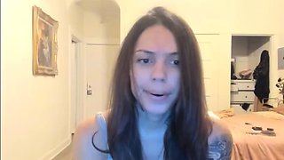 Beauty small tit amateur teen masturbating her shaved pussy