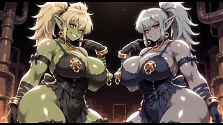 Funny Boobs with Demons, Ai Animation