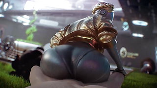 Atomic Heart - Twin's Big Ass Fucked in Reverse Cowgirl (Animation with Sound)