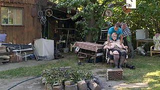 BBW granny getting fucked by everyone who finds her
