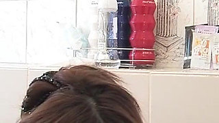 Busty Asian Tits Scene-2 busty Horny Japanese Girl Fucking in Oil on an Air Mattress