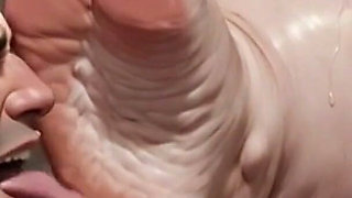 Giant SSBBW Dominates Slave with Foot Licking - Big Feet Worship
