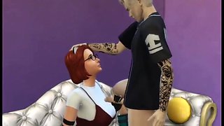 Eliza Pancake Visiting Bieber. Sucked His Cock In The Presence Of Her Husband