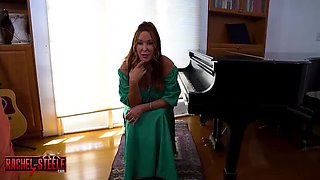 Hairy Redhead Teacher Rachel Steele Helps Student Focus With Busty MILF JOI