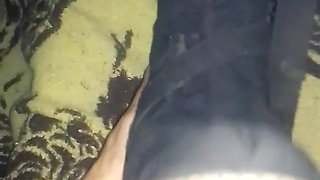 I Take off Her Shoes and Touch Her Legs.