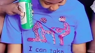 Bagzkizz Owned by Three Dicks and Sprayed with Cum