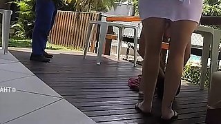 Hot wife Thay Ksada plumbing with the water delivery man -
