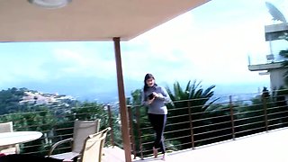 Latina College Girl Ayanna in Leggings seduce to Rough Fuck