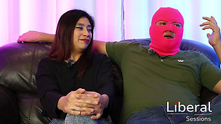 SLIM HOTWIFE GETS FUCKED IN GANGBANG, HER CUCKOLD IS PRESENT