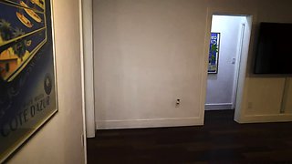 Stepsister watching porn with her pussy exposed widely