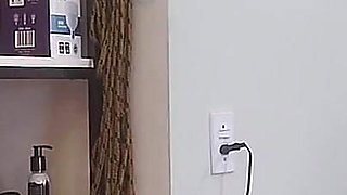 Mom Being Sexy in Front of the Mirror, Naughty Stepson