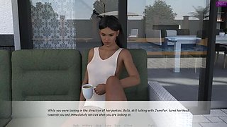 Stepbrother's Wife Bella Reveals Panties Under T-Shirt - Hot Homemade Cheating Scene
