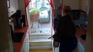 Big Tits Blonde MILF Fucked on Kitchen Counter