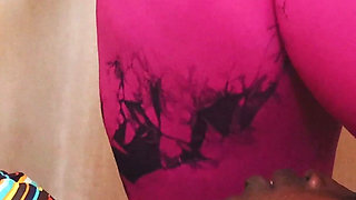 Sitting on a Scared Crying Face in Sexy Tights