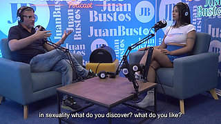 Oiled Latina with Beautiful Tits Kataleya Ross Hops up the Vibrator Machine Until She Cums! Juan Bustos Podcast