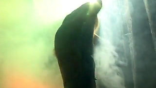 Erotic solo masturbation clip with a radiant blonde