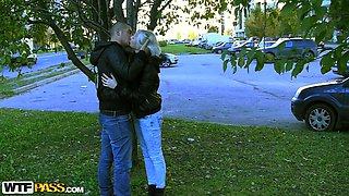 Kathy in public porn video showing lusty hardcore fucking