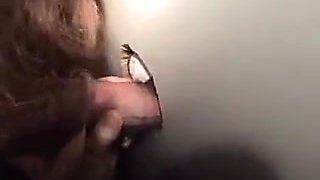 Submissive gf at the gloryhole