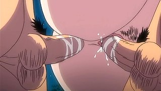 Slut with big boobs pleases two horny guys at the same time