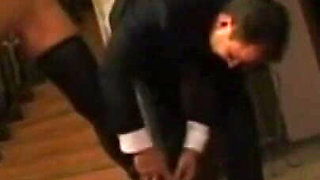 Tattooed girl humiliating pussy tightening