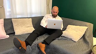 Redneck John Fucks His Big Titted Secretary Hard Behind His Wife's Back