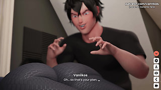 Big Fat Ass Goth Stepsister with Huge Tits & a Hot BBW Body Hard and Fast Anal Fucking with Big Cock Stepbrother - Mansion Days