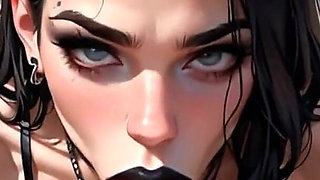 Anime Ai Tattooed Girl Gives Her Friend a Blowjob He'll Never Forget
