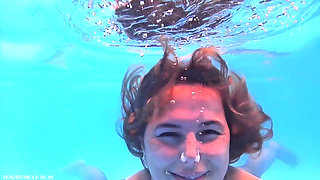 Breath Holding Underwater in Pool