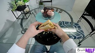 Kali Roses Stepson Saw Her Masturbating In The Shower Then He Fucks Her In Bed - Blonde