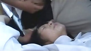 schoolgirl hardcore group double penetration creampie on