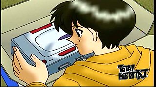 Young animated chick and her BF can dream only about some steamy sex