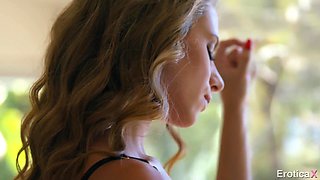 Romantic couple prefer lovemaking in prone bone position (Anya Olsen)