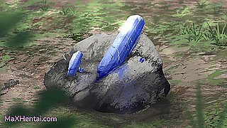 Nagi San PAWG Big Natural Titted Brunette Fucked Hard in the Forest (Cartoon Sex)