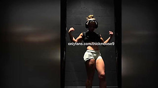 Virgin's Gym Livestream Pussy Leak: Squirt Soaks Equipment