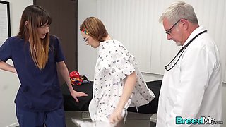 Playful Check-Up Turns Into a Naughty Threesome in the Doctor’s Office