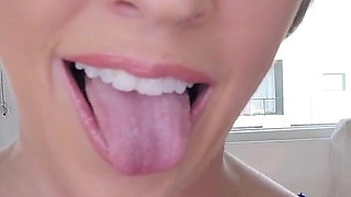 MILF Dee Williams Huge Cock Deepthroat Blowjob and Cum Swallow