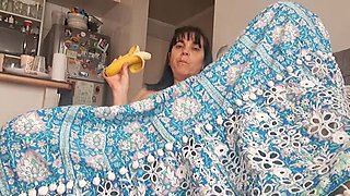 Hairy Latina MILF Monse gets gentle pussy punishment and orgasm close-up
