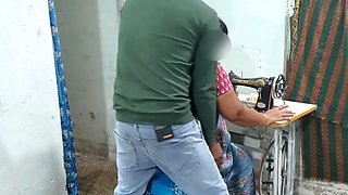 My Mother-in-law, a Tailor, Was Sewing Clothes, so I Had Sex with Her as if to Help Her.